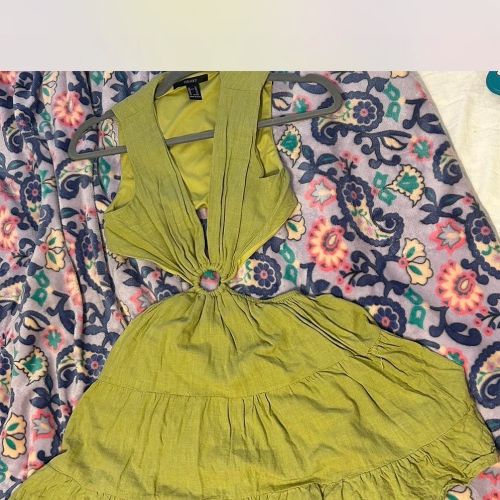 Forever 21 Olive Backless Dress